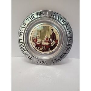 Wilton‎ Armetale Pewter Plate  Drafting Of Declaration Of Independence